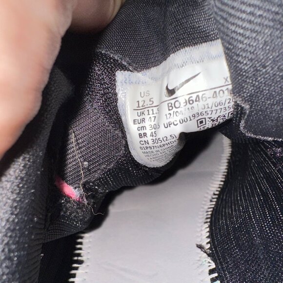 Nike Air Zoom Pegasus 37 Mens 12.5 Z1293 Obsidian Mist BQ9646-401 Sneakers - Picture 9 of 10